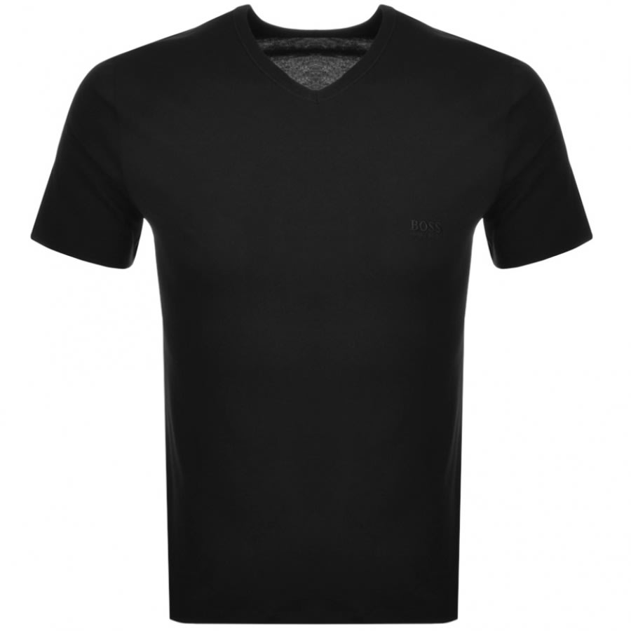 Alternative Image for ProductBOSS Triple Pack V Neck T Shirts Black2